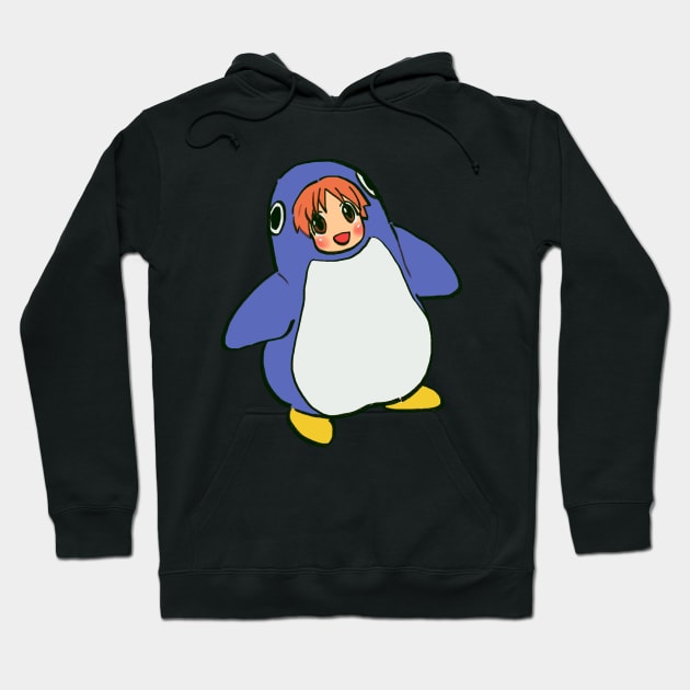 I draw cafe penguin suit chiyo chan Hoodie by mudwizard